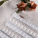 NSI Australia Pro Magnetic Swatch Book refill page — close-up of clear teardrop gel polish swatch tips on magnetic bases with roses