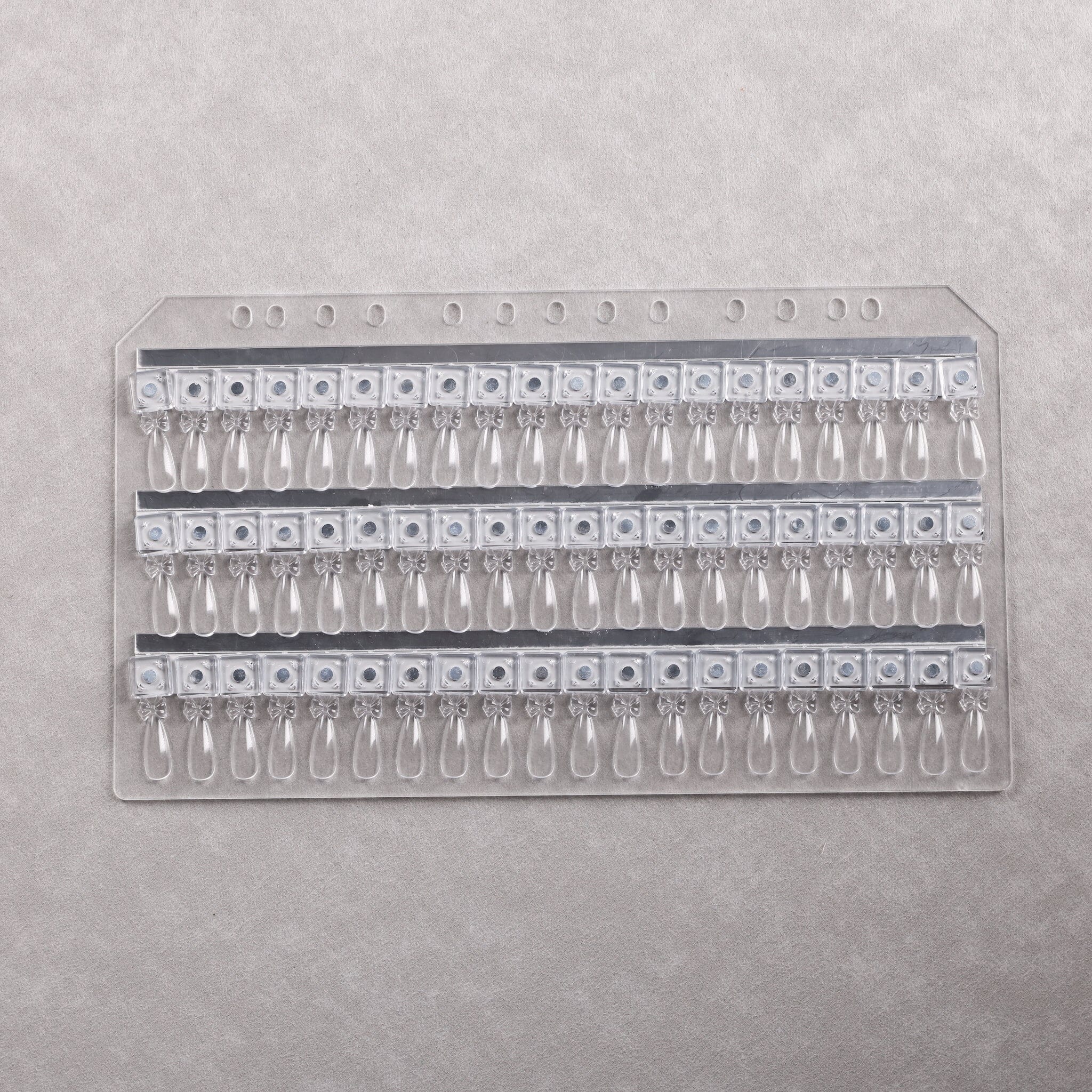 NSI Australia Pro Magnetic Swatch Book refill page — clear board with rows of magnetic gel polish swatch tips