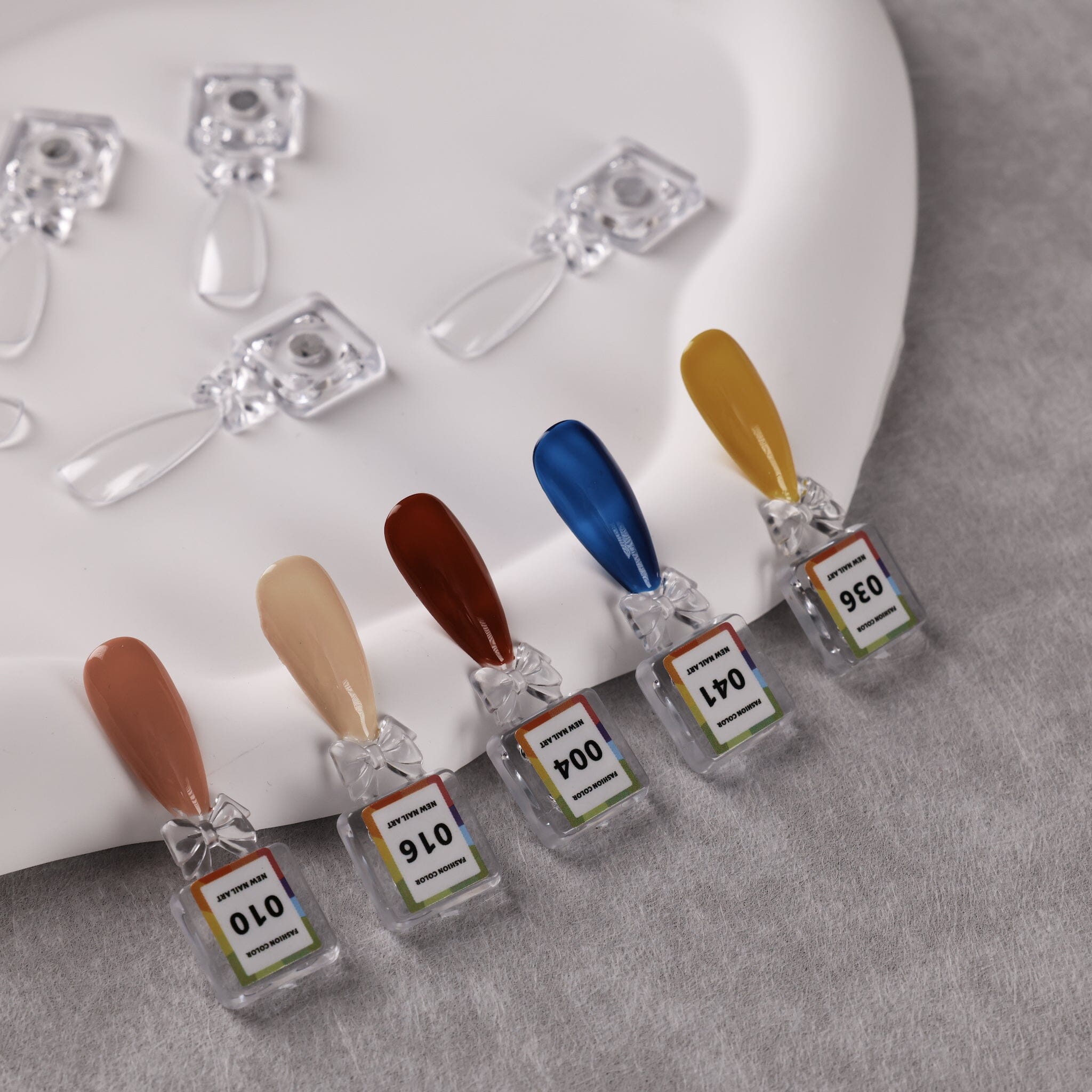 NSI Australia Pro Magnetic Swatch Colour Display Book – clear magnetic swatch sticks with numbered gel polish tips in assorted shades