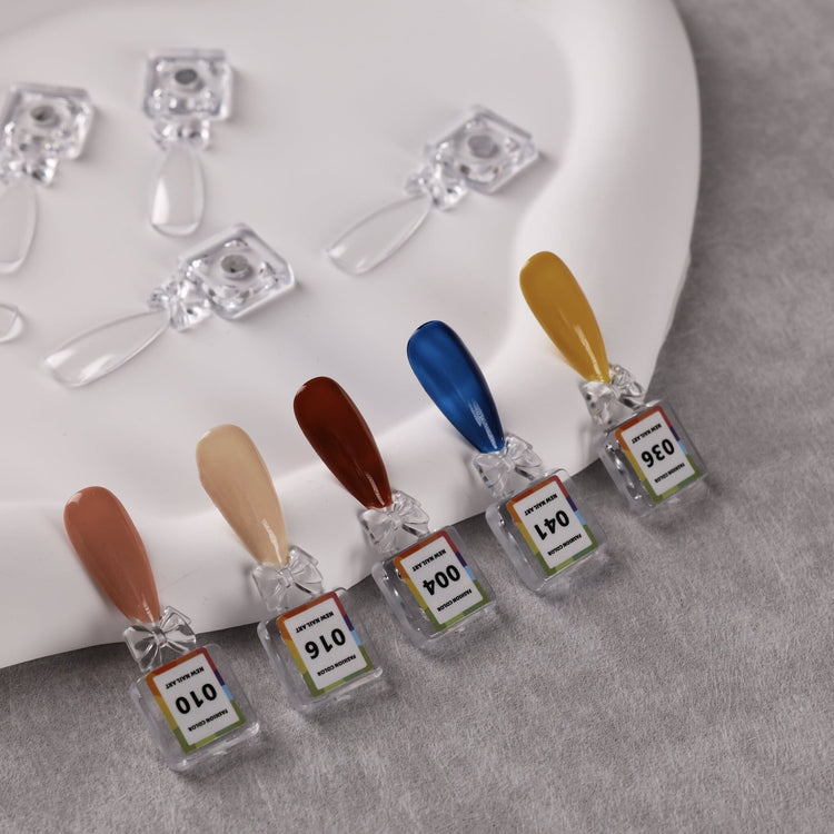 NSI Australia Pro Magnetic Swatch Colour Display Book – clear magnetic swatch sticks with numbered gel polish tips in assorted shades