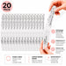 100 coarse grit double sided curved banana files for natural nails, acrylics, gels and salon nail shaping
