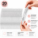 Pro nail file 180180 fine nail file and buffer NSI Australia 20 pcs pack pro file