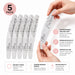Pro nail file 180180 fine nail file and buffer NSI Australia 5 pcs pack pro file