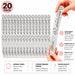 80 grit double-sided curved nail files for shaping acrylic and hard gel enhancements.