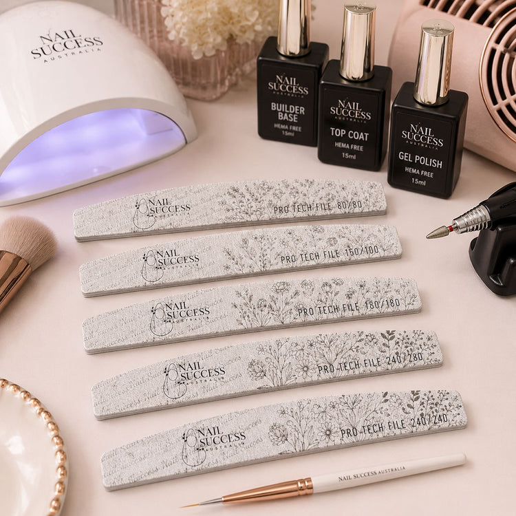 240 for acrylic, gel and salon nail shaping