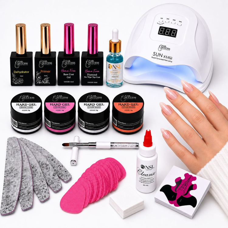 LED lamp, four gel colours and accessories – Nail Success Australia