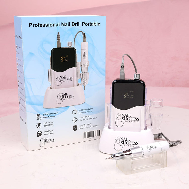 Professional Nail Drill PortableWhite