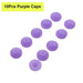 10-piece purple nail drill bit dust protector caps for e-file bits, helping reduce dust entry and protect manicure drill handpieces