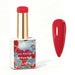 Nail Success Australia Pure Red gel polish bottle with glossy red nail colour swatch