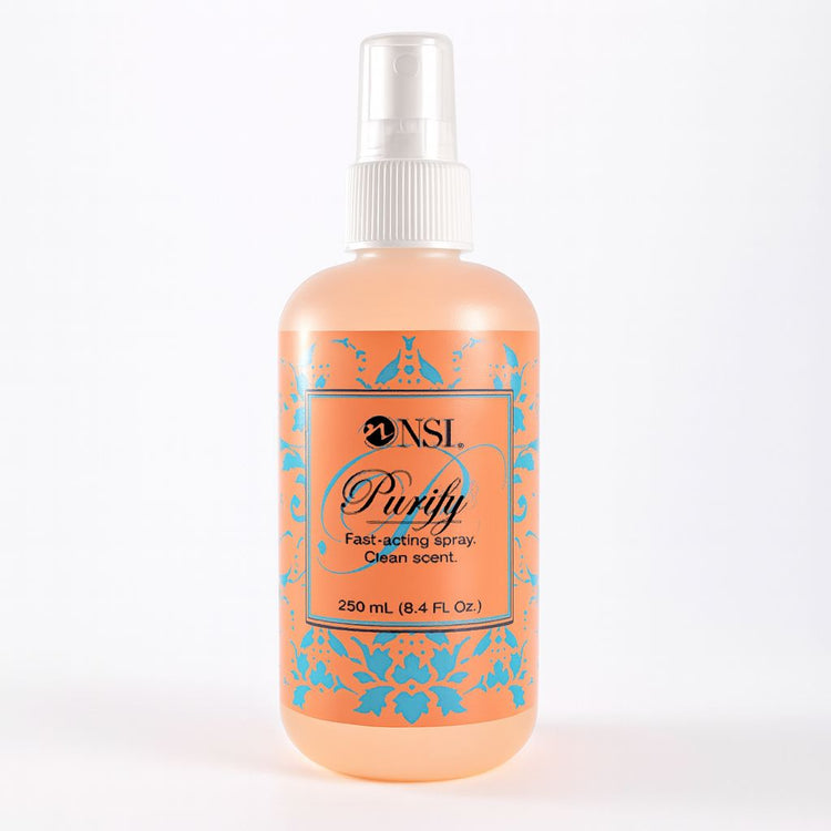 NSI Australia Purify—fast-acting antiseptic nail prep spray, clean scent, 250 mL (8.4 fl oz) bottle