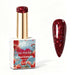 Nail Success Australia Red Diamonds red glitter gel polish bottle with glossy nail colour swatch