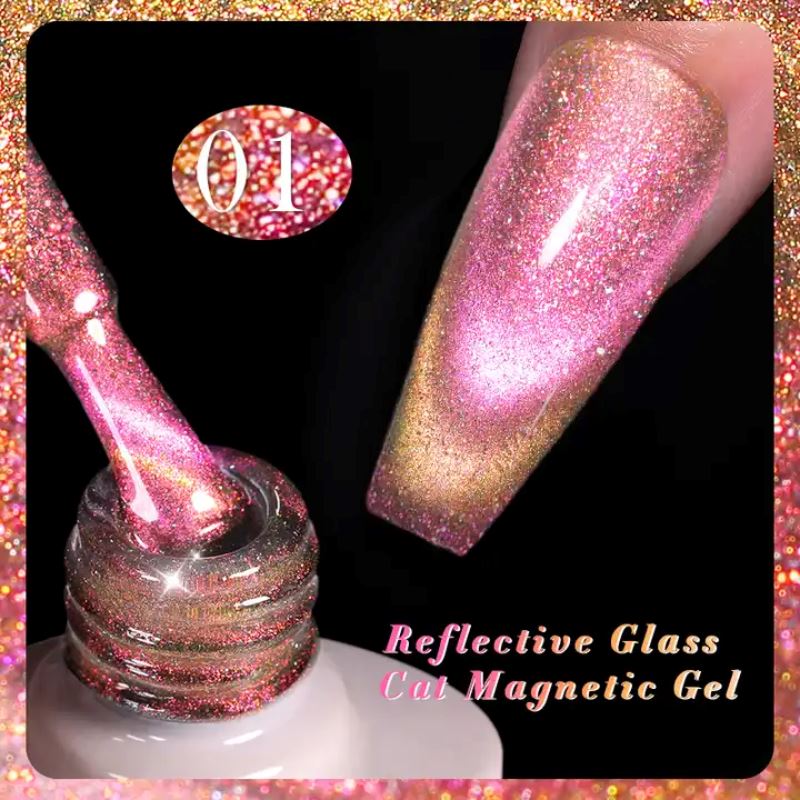 Reflective Glass Cat Magnetic Gel Polish BORN PRETTYRG01