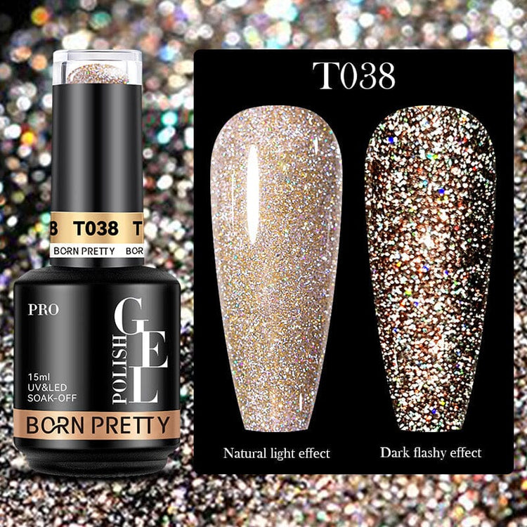 Reflective Glitter Gel Born Pretty 15mlT038-Gold