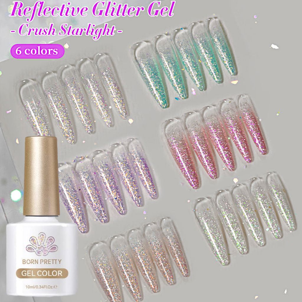 Reflective Glitter Gel Polish Born Pretty