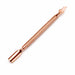 Rose gold double-ended cuticle pusher and angled precision scraper nail tool with textured grip handle