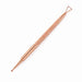 Nail Success Australia rose gold nail art detail tool with fine ball tip, triangular loop scraper and textured grip handle