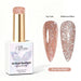 Nail Success Australia Rosé Spotlight reflective glitter gel polish with top coat and reflective effect swatches