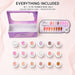 Rubber Base Gel Collection Kit - everything included - 18 gels, swatch card and box