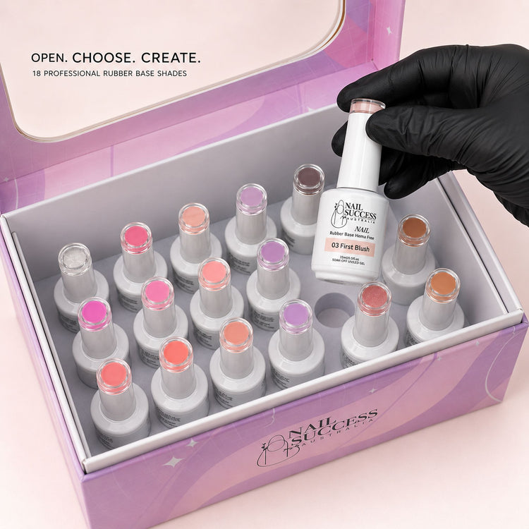 Rubber Base Gel Collection Kit - professional unboxing