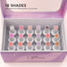 Rubber Base Gel Collection Kit - inside the collection box - 18 shades