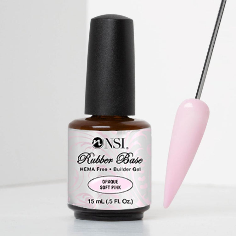 Rubber Base Soak Off Gel In A BottleOpaque Soft Pink