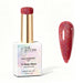 Nail Success Australia Ruby Disco holographic gel polish bottle with glossy ruby red holographic nail colour swatch