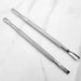 NSI Australia stainless steel cuticle pushers — set of two double-ended Russian manicure tools with flat and spoon tips and textured grips