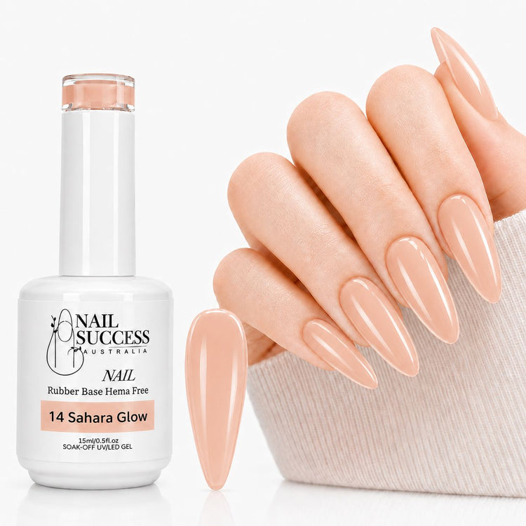 Sahara Glow Rubber Base Gel - HEMA Free