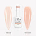 Sahara Glow Rubber Base Gel - one coat vs two coats comparison
