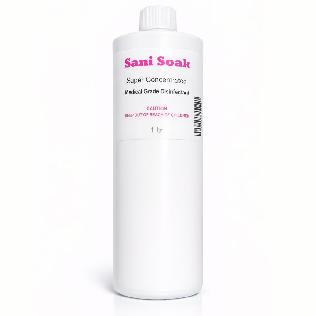Sani Soak super concentrated medical grade disinfectant, 1 litre bottle