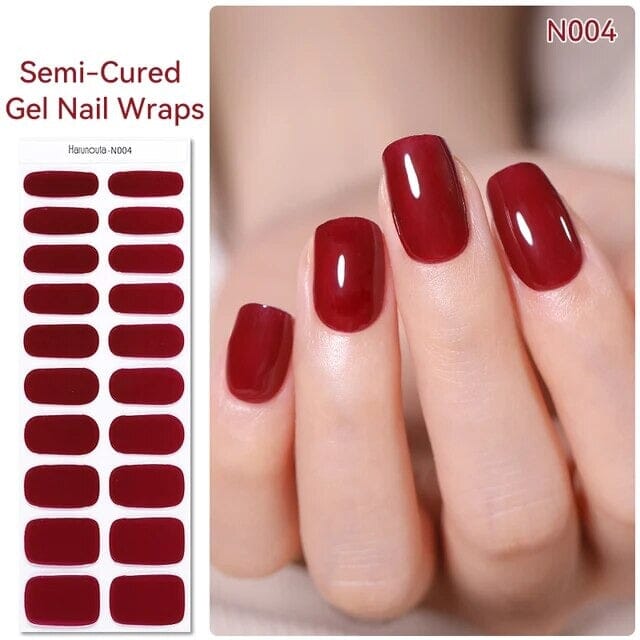 Semi-Cured Gel Nail WrapsN004