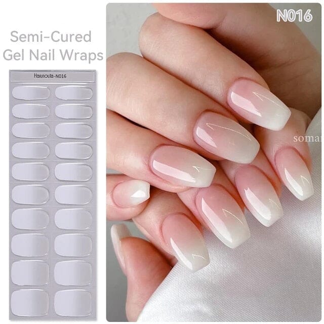 Semi-Cured Gel Nail WrapsN016