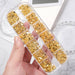 Gold shaped nail rhinestones & studs — 12-grid organizer case held in hand, mixed sizes and shapes for nail art — NSI Australia
