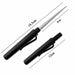 Nail tool sharpening file with 18.5cm total length, 8cm tapered sharpening rod and 12cm black protective case for maintaining manicure scissors, cuticle nippers and precision nail tools