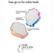 Shell-shaped foot file and callus remover with textured exfoliating surface for softer heels and soles spa pedicure care