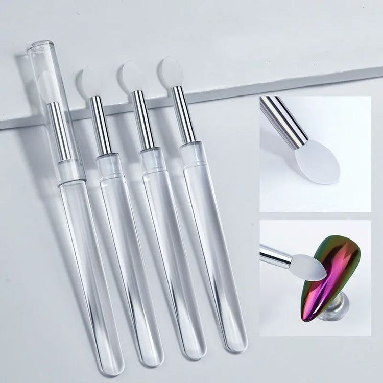 Silicone Applicator Tool for Chromes Pigments and Glitters