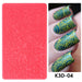 Pink silicone 3D nail art stamping mold with ornate swirl pattern designs, K3D-04, NSI Australia