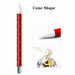 Red cone-shaped silicone nail art tool for precise gel shaping, detailing and creating floral nail designs