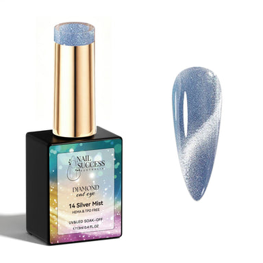 Silver mist gel polish cat eye gel polish NSI Australia