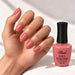 SINA gel polish GP-72, shown on painted nails beside the bottle
