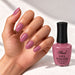 SINA gel polish GP-81, shown on painted nails beside the bottle
