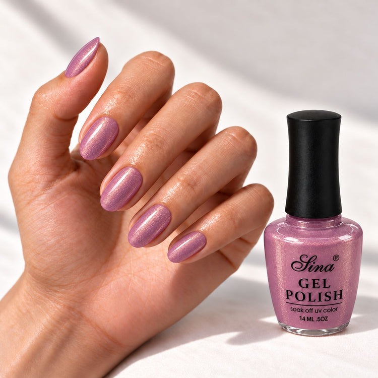 SINA gel polish GP-99, shown on painted nails beside the bottle