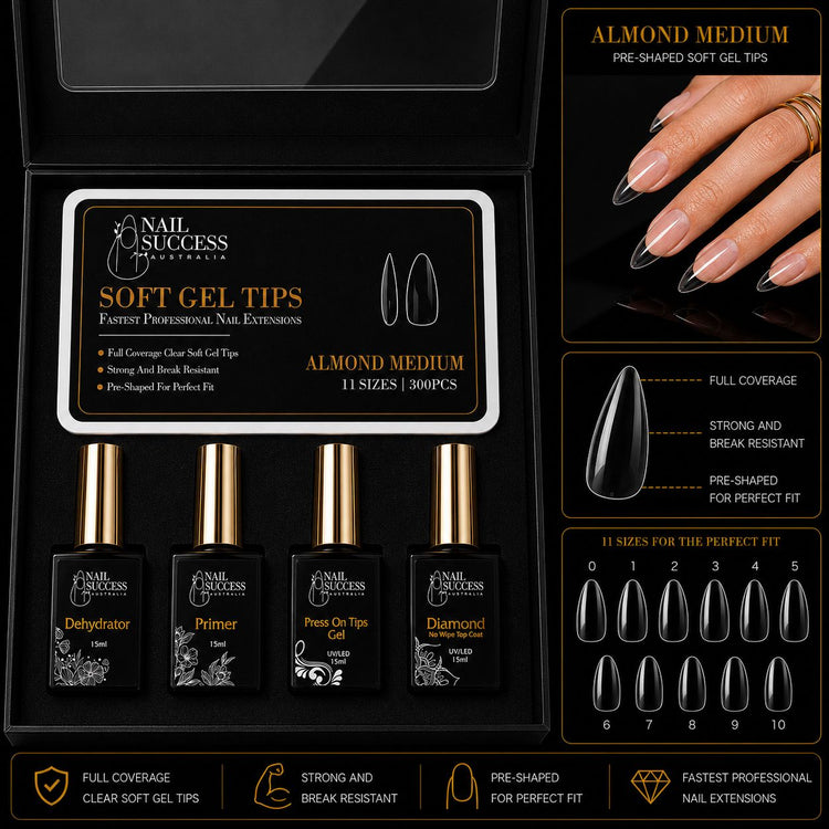 Soft Gel Nail Extension Kit | Full Cover Starter Kit