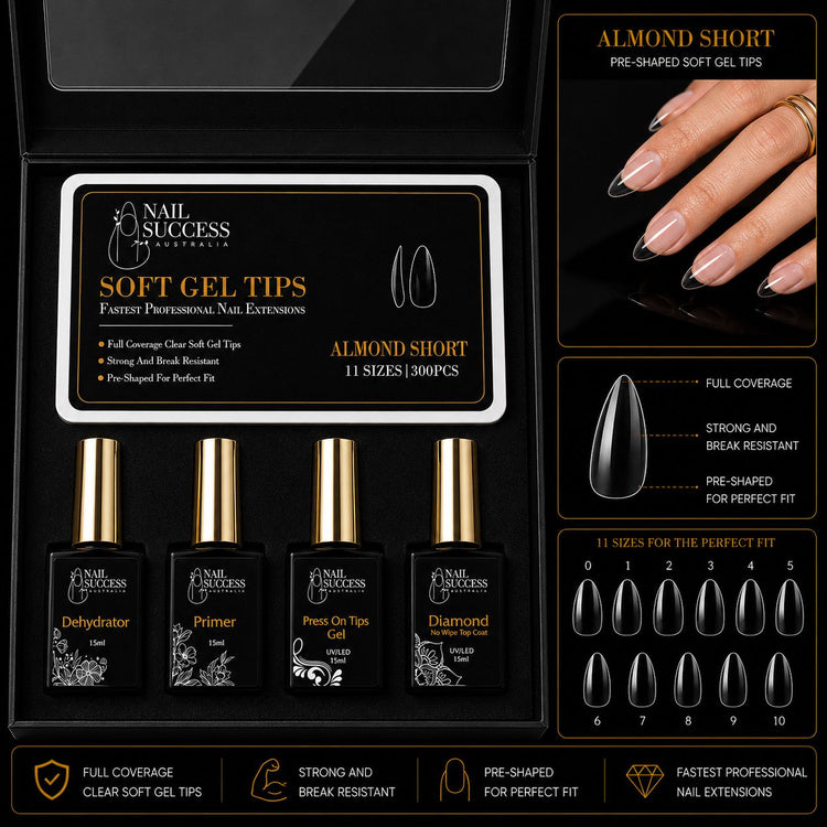 Soft Gel Nail Extension Kit | Full Cover Starter Kit