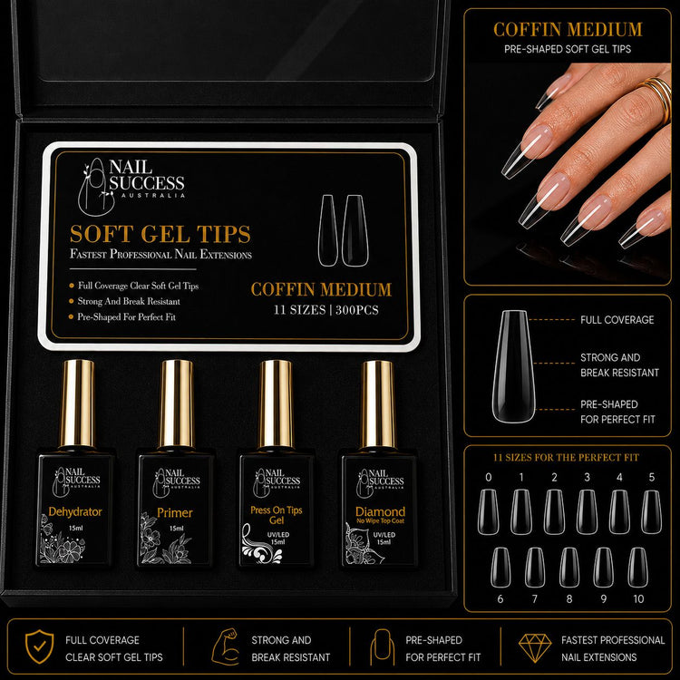 Soft Gel Nail Extension Kit | Full Cover Starter Kit