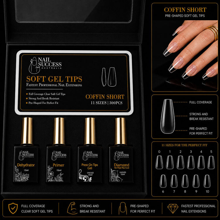 Soft Gel Nail Extension Kit | Full Cover Starter Kit