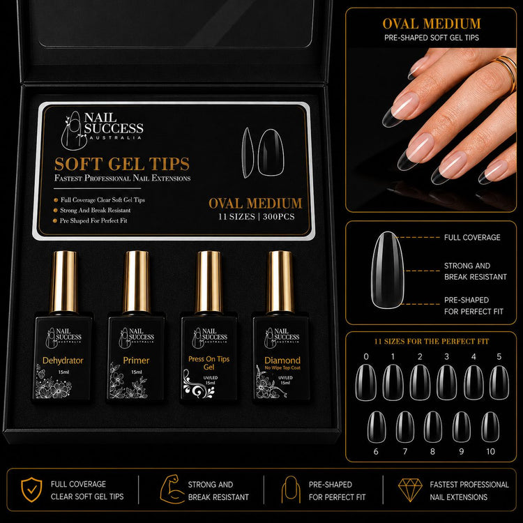 Soft Gel Nail Extension Kit | Full Cover Starter Kit