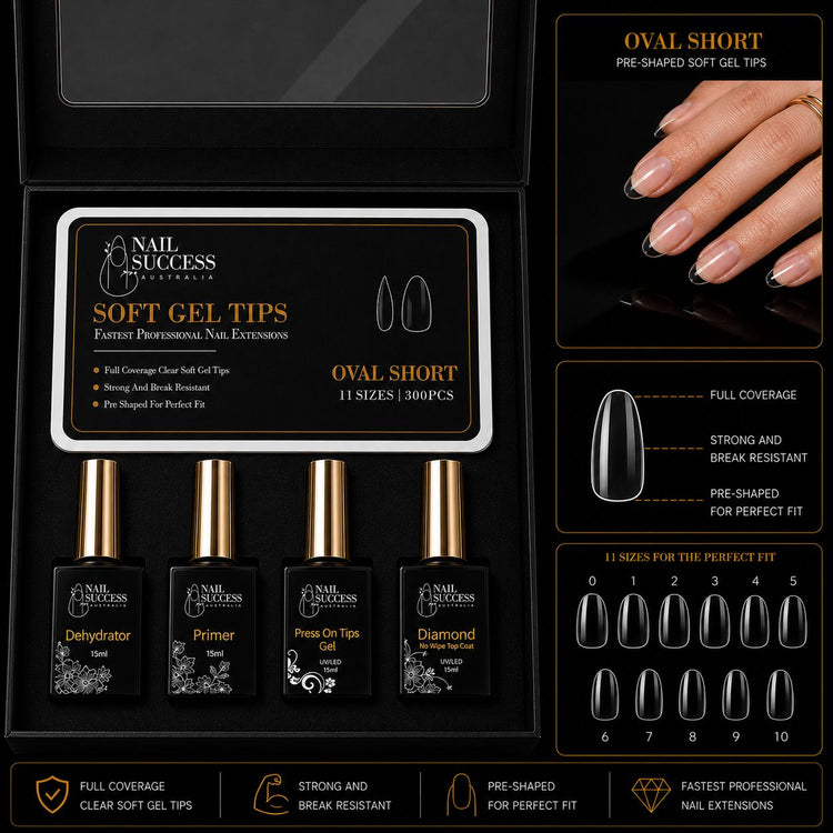 Soft Gel Nail Extension Kit | Full Cover Starter Kit