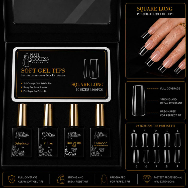 Soft Gel Nail Extension Kit | Full Cover Starter Kit