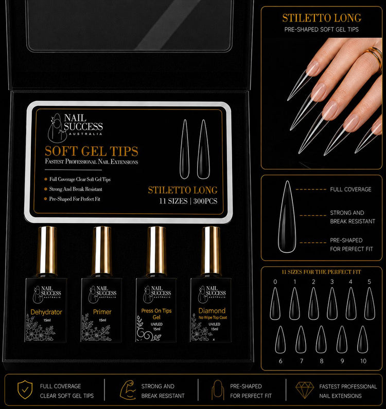 Soft Gel Nail Extension Kit | Full Cover Starter Kit